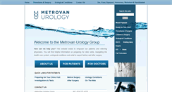 Desktop Screenshot of metrovanurology.com